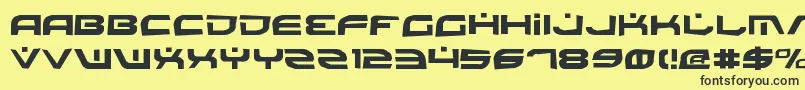 BattlefieldRock Font – Black Fonts on Yellow Background