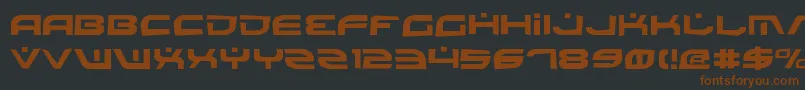 BattlefieldRock Font – Brown Fonts on Black Background