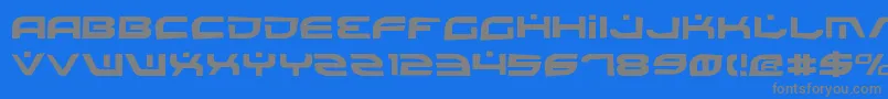 BattlefieldRock Font – Gray Fonts on Blue Background