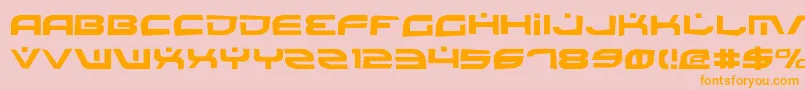 BattlefieldRock Font – Orange Fonts on Pink Background