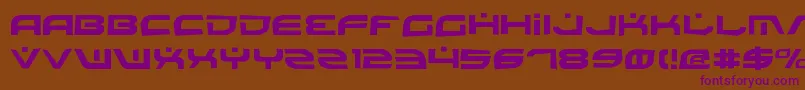 BattlefieldRock Font – Purple Fonts on Brown Background