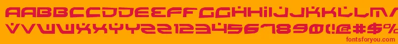 BattlefieldRock Font – Red Fonts on Orange Background