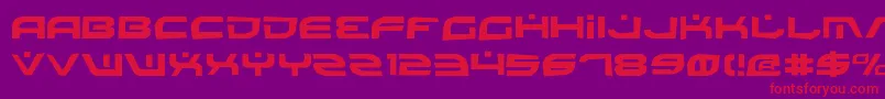 BattlefieldRock Font – Red Fonts on Purple Background