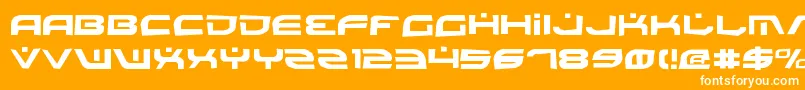 BattlefieldRock Font – White Fonts on Orange Background