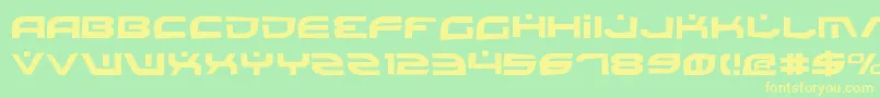 BattlefieldRock Font – Yellow Fonts on Green Background