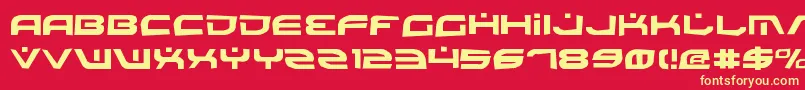 BattlefieldRock Font – Yellow Fonts on Red Background