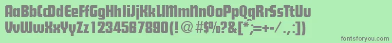 SteilefunctionRegularDb Font – Gray Fonts on Green Background