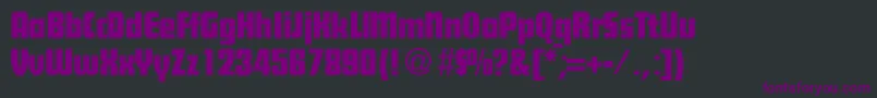 SteilefunctionRegularDb Font – Purple Fonts on Black Background