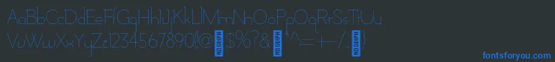 Шрифт AdelaideBold – синие шрифты на чёрном фоне