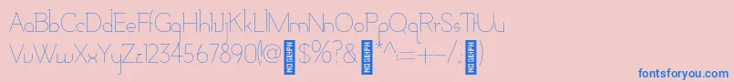 AdelaideBold Font – Blue Fonts on Pink Background