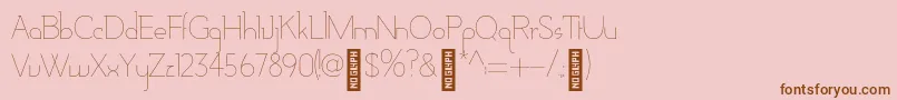 AdelaideBold Font – Brown Fonts on Pink Background