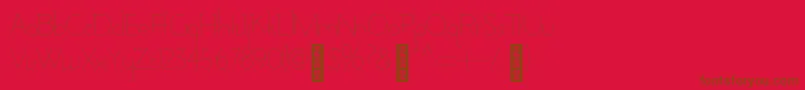 AdelaideBold Font – Brown Fonts on Red Background