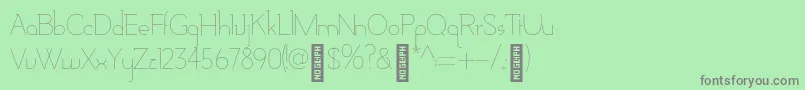 AdelaideBold Font – Gray Fonts on Green Background