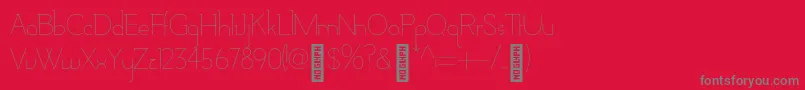 AdelaideBold Font – Gray Fonts on Red Background