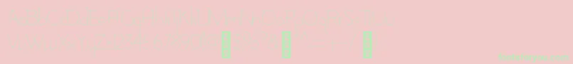 AdelaideBold Font – Green Fonts on Pink Background