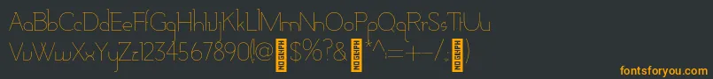 AdelaideBold Font – Orange Fonts on Black Background