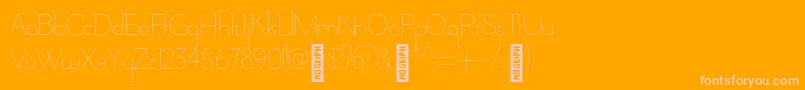 フォントAdelaideBold – オレンジの背景にピンクのフォント