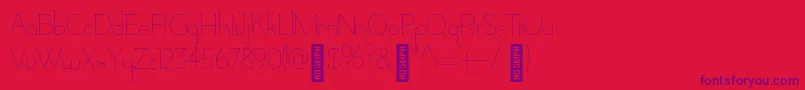 AdelaideBold Font – Purple Fonts on Red Background
