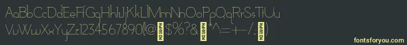 AdelaideBold Font – Yellow Fonts on Black Background