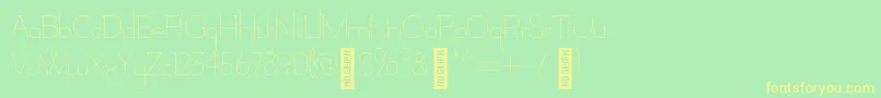 AdelaideBold Font – Yellow Fonts on Green Background