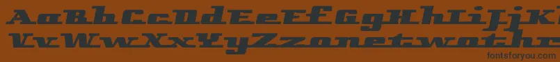 Remarcleleft-fontti – mustat fontit ruskealla taustalla