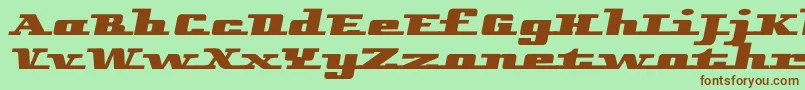 Remarcleleft Font – Brown Fonts on Green Background