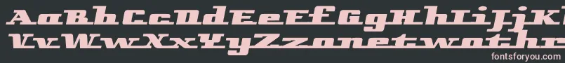 Remarcleleft Font – Pink Fonts on Black Background