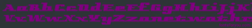 Remarcleleft Font – Purple Fonts on Black Background