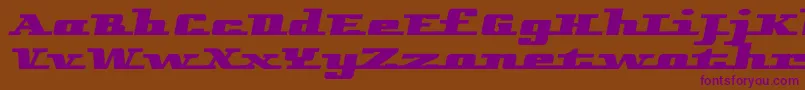 Remarcleleft Font – Purple Fonts on Brown Background