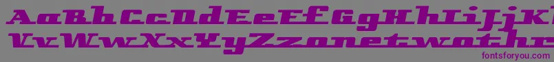 フォントRemarcleleft – 紫色のフォント、灰色の背景