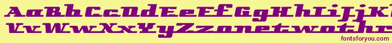 Remarcleleft Font – Purple Fonts on Yellow Background