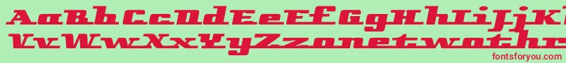 Remarcleleft Font – Red Fonts on Green Background