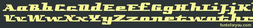 Remarcleleft Font – Yellow Fonts on Black Background