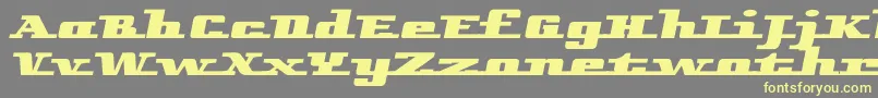 Шрифт Remarcleleft – жёлтые шрифты на сером фоне