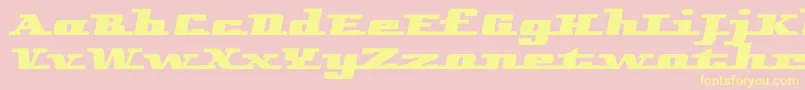 Remarcleleft Font – Yellow Fonts on Pink Background