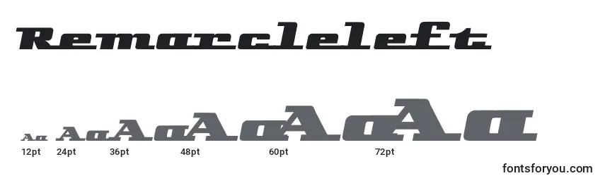 Remarcleleft Font Sizes
