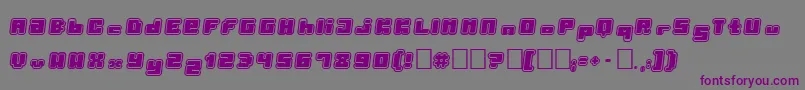 PormaskYtterhud Font – Purple Fonts on Gray Background