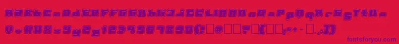 PormaskYtterhud Font – Purple Fonts on Red Background