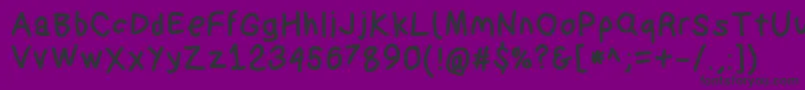 Suplexdriverblack Font – Black Fonts on Purple Background