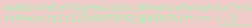 Suplexdriverblack Font – Green Fonts on Pink Background