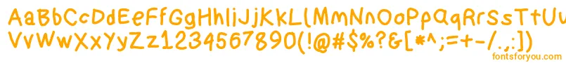 Suplexdriverblack Font – Orange Fonts on White Background