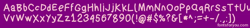 Suplexdriverblack Font – Pink Fonts on Purple Background