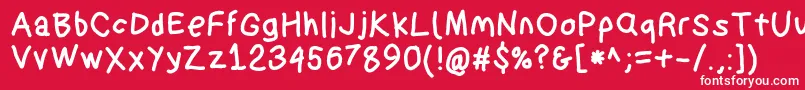 Suplexdriverblack Font – White Fonts on Red Background