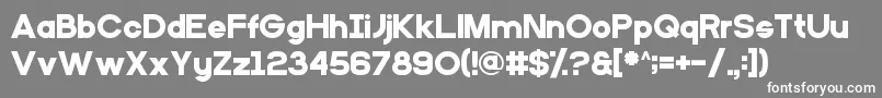 Primaryschool Font – White Fonts on Gray Background