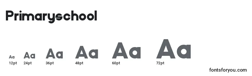 Primaryschool Font Sizes