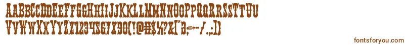 Texasrangercond Font – Brown Fonts on White Background