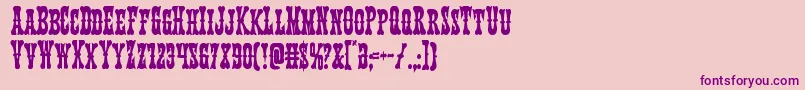 Texasrangercond Font – Purple Fonts on Pink Background