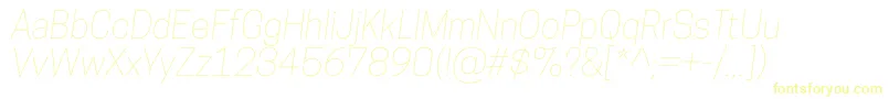 CooperhewittThinitalic Font – Yellow Fonts