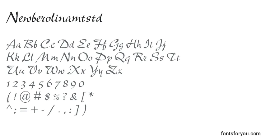 Schriftart Newberolinamtstd – Alphabet, Zahlen, spezielle Symbole