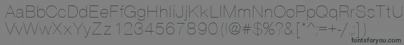 Weitere Informationen zur Vantathin-Schriftart Vantathin-Schriftart – Schwarze Schriften auf grauem Hintergrund